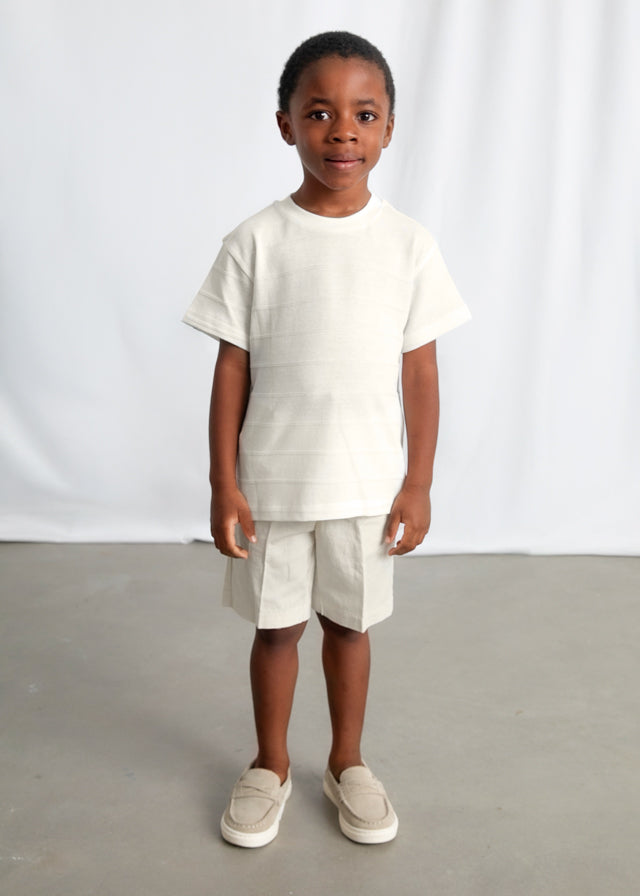 textured striped t-shirt