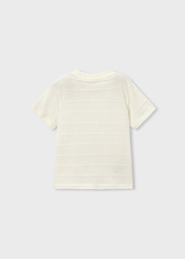 textured striped t-shirt