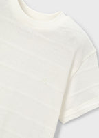 textured striped t-shirt