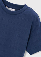 textured striped t-shirt