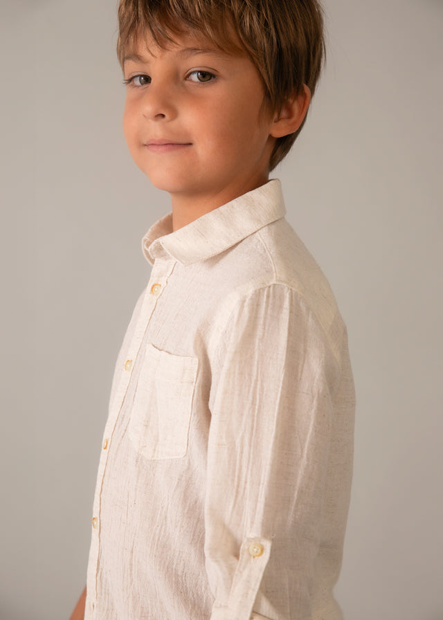 linen button down