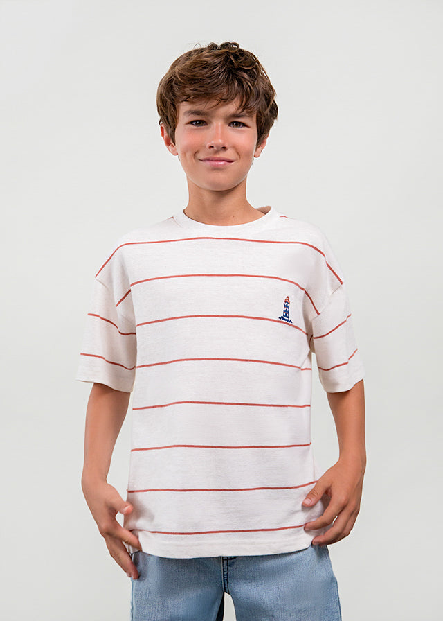 striped lighthouse tee