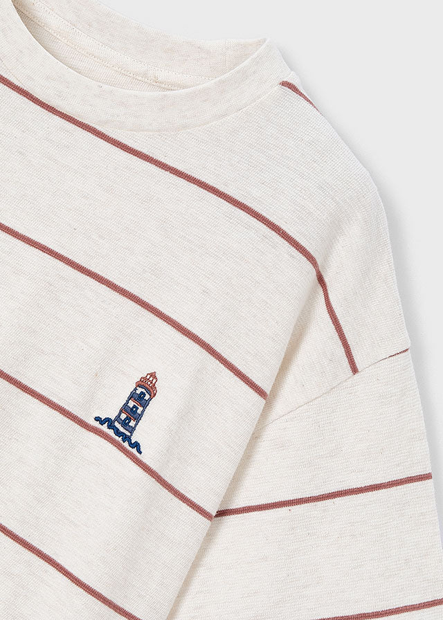 striped lighthouse tee